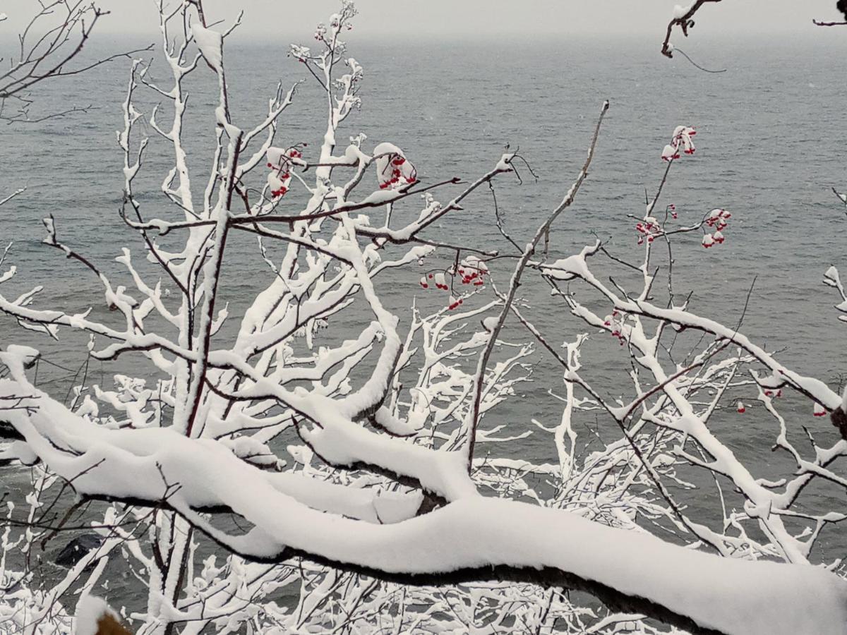 Cliff Dweller on Lake Superior Tofte Esterno foto